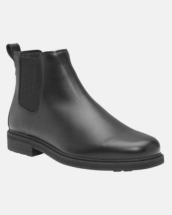 Timberland Stormbucks Mens Full Grain Leather Mid Chelsea Boots - Black | CHO | Designer Mens Chelsea Boots - Black - UK8 EU42 US8.5 - 198269798155