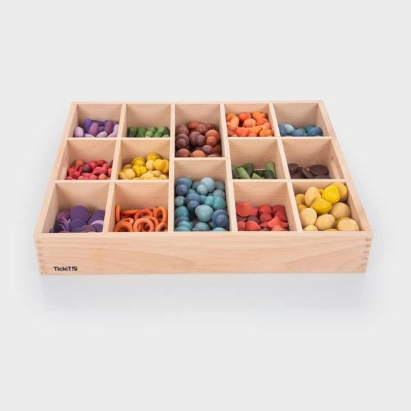 tickit Wooden Treasures Super Set + Wooden Sorting Tray (14-Way)