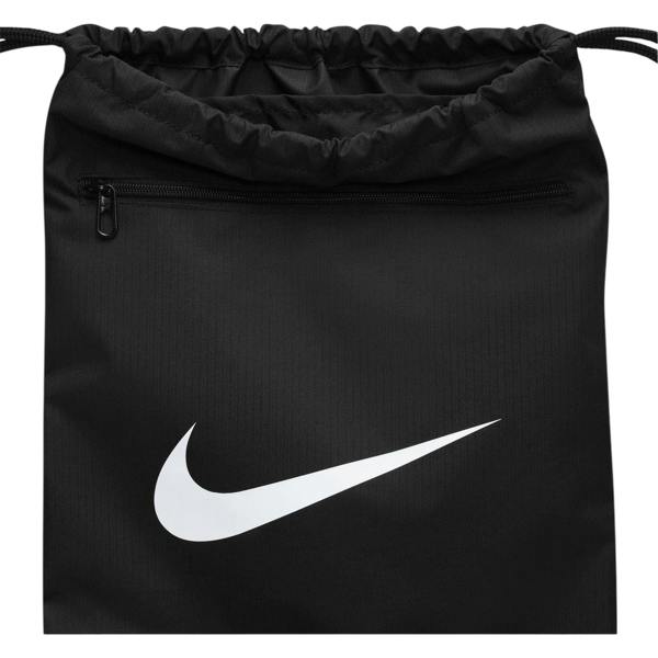 Nike Brasilia Logo Gym Drawstring Bag - Black - 
