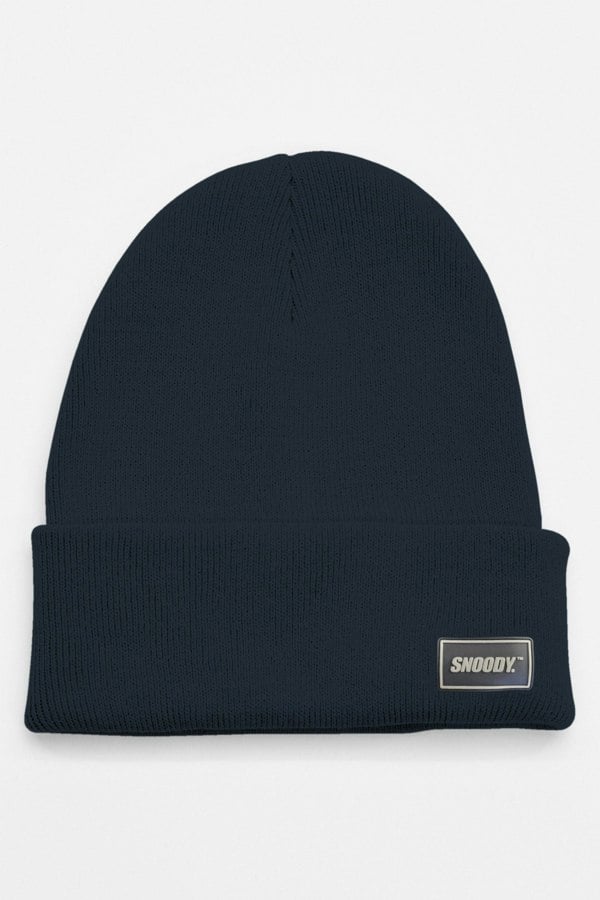 ADULT SNOODY™ BEANIE HAT - NAVY