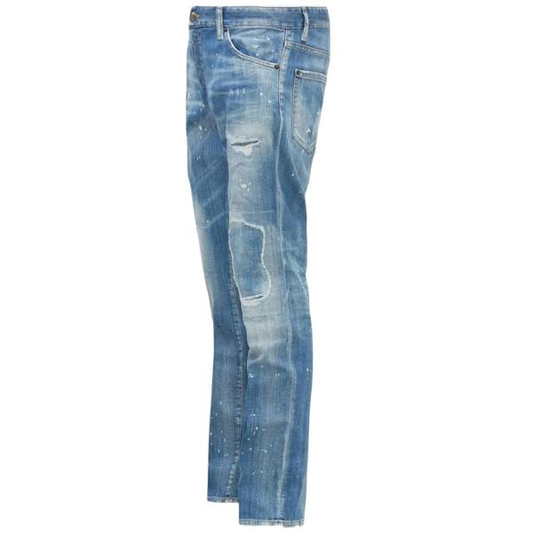 DSQUARED2 Cool Guy Jean Patchwork Denim Blue Jeans W40