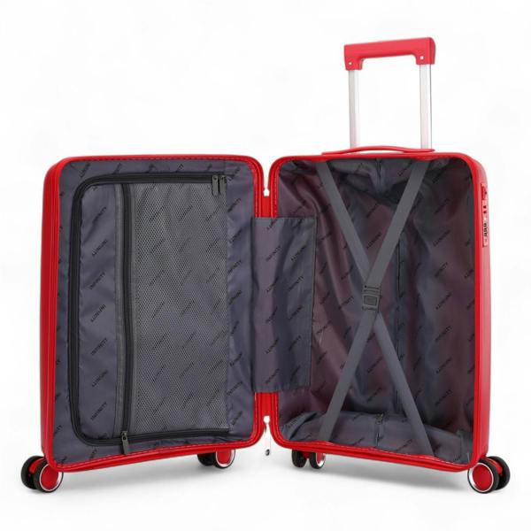 Infinity Luggage Robust Hard Shell Cabin Suitcase 37.5 x 20.5 x 55 cm TSA Luggage Suitable for Easyjet, Ryanair, Wizzair