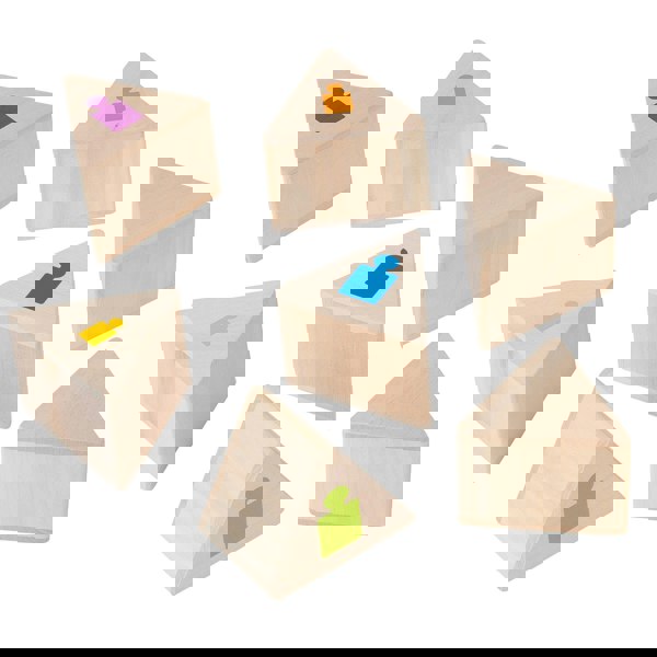 Goki Wooden Weights Memo Game