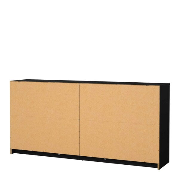 Wyld Haus Tainan Black Wide Chest 6 Drawers