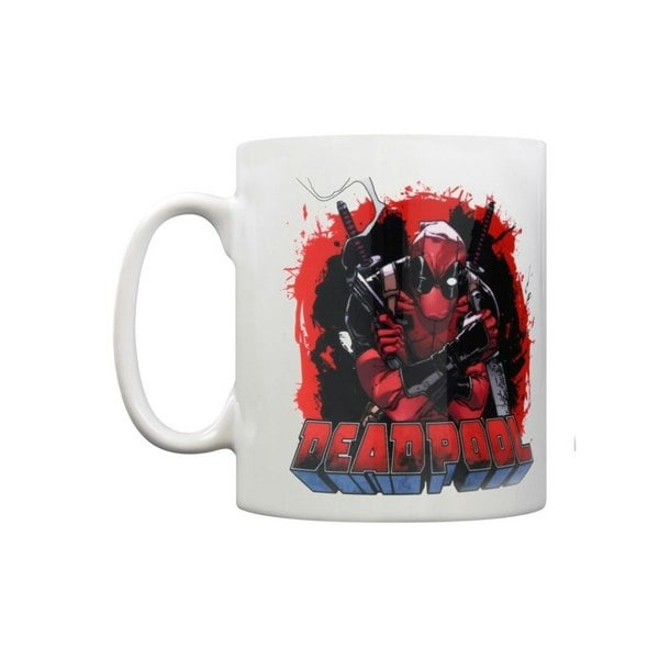 Deadpool Smoking Gun Mug - White/Red/Black