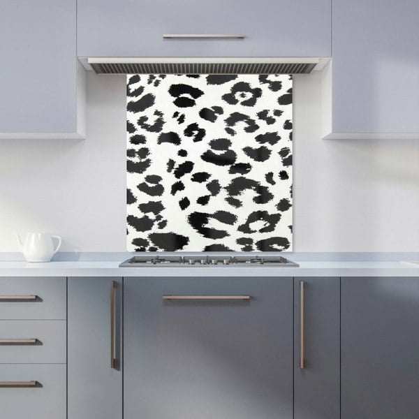 Warren Reed - Designer Black Leopard Print Kitchen Splashback