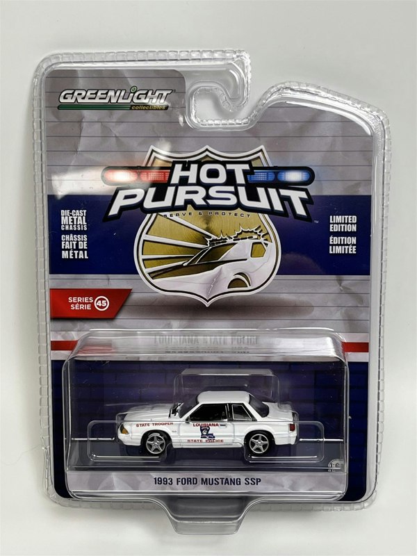 Greenlight 1993 Ford Mustang SSP Hot Pursuit 1:64 Scale 43030C