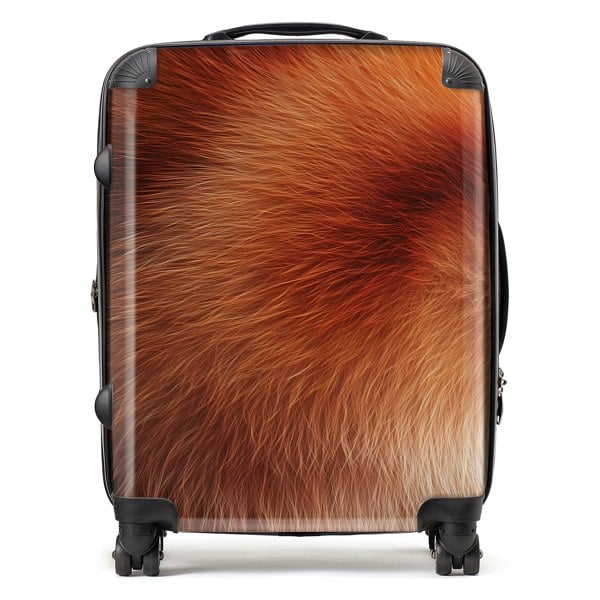 Warren Reed Red Panda Fur Print Suitcase