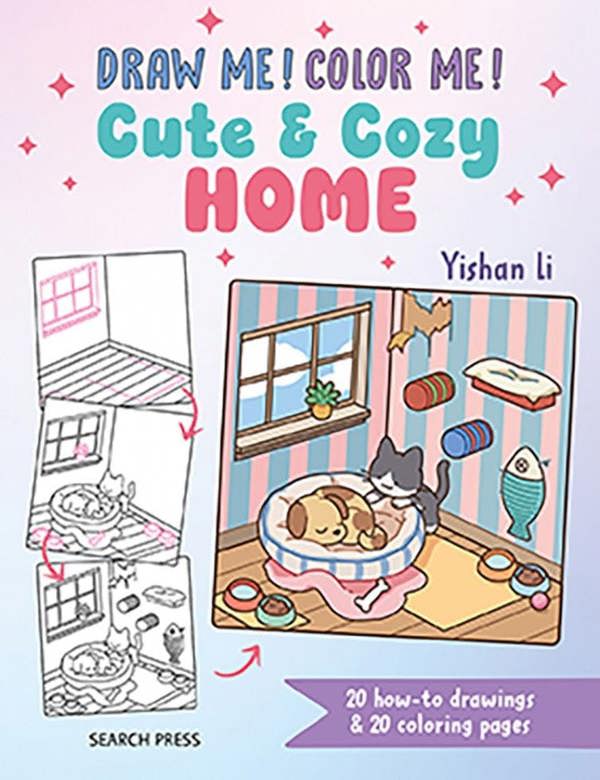 Draw me! Color me!: Cute & Cozy Home