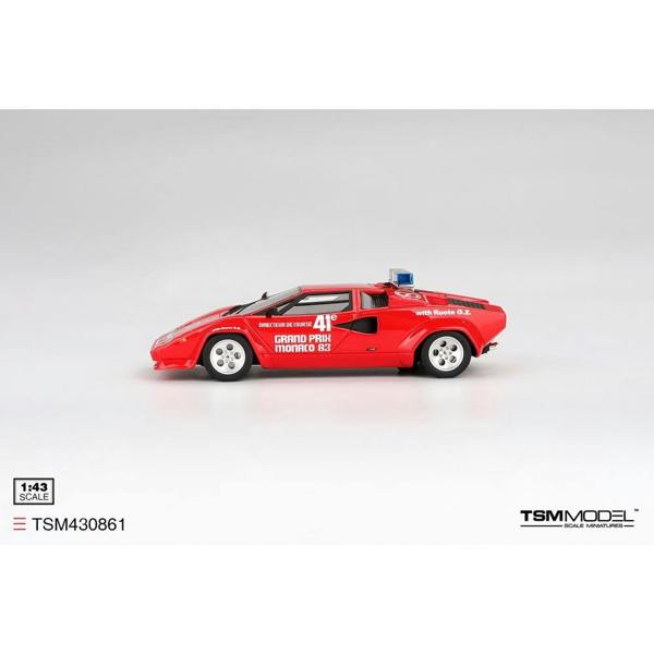 MCSlots Lamborghini Countach 1983 Grand Prix Monaco Pace Car 1:43 Scale TSM430861