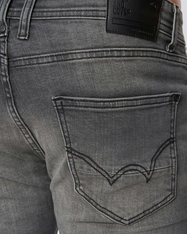 Duck and Cover Maylead Slim Fit Jeans Grey