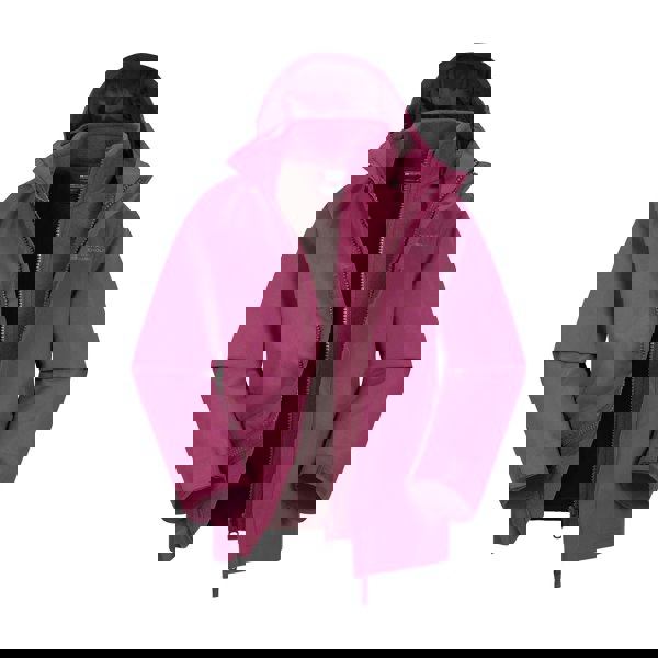 Mountain Warehouse Childrens/Kids Fell 3 in 1 Water Resistant Jacket - Grape