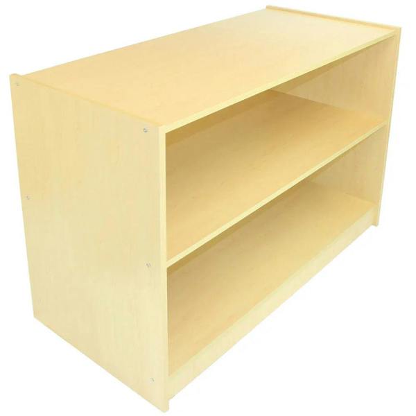 Maple A1200 shop counter featuring a smooth finish, two spacious shelves, and a modern design, ideal for retail displays