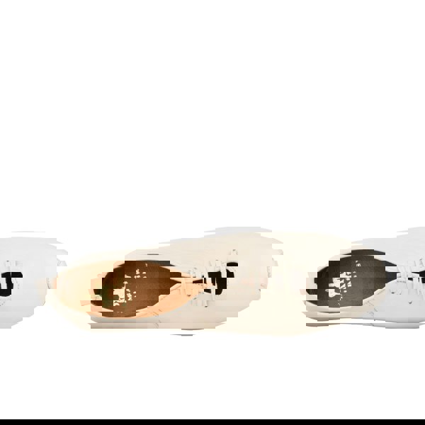 Embassy London Skyline - Cream Suede - Women's Leather Lace Up Ballet Pump