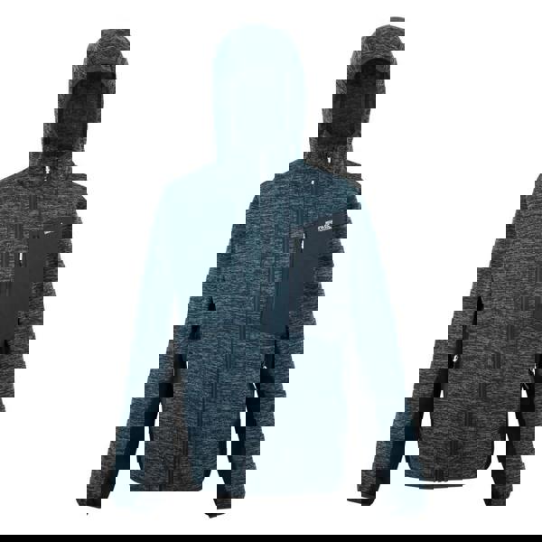 Regatta Mens Alven Full Zip Fleece Jacket - Moonlight Denim/Navy Marl - 