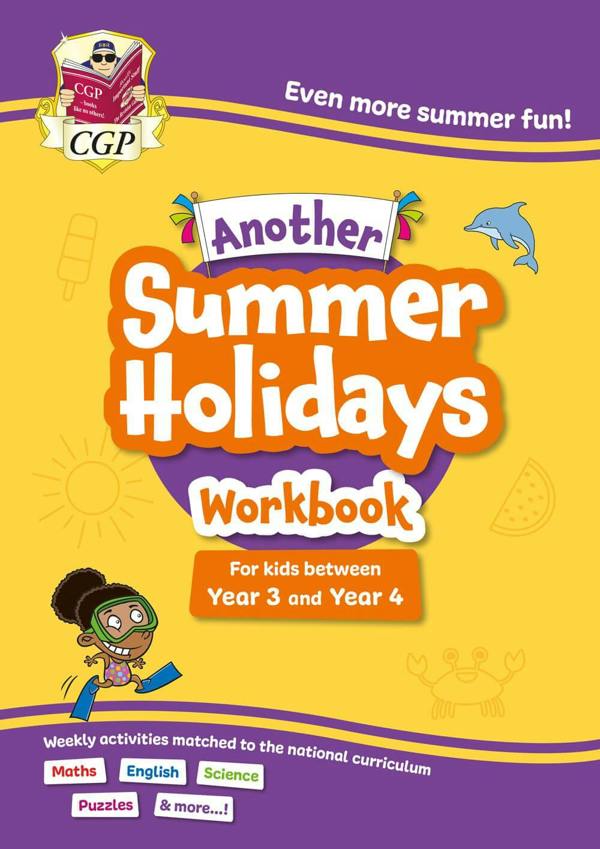 KS2 Summer Holidays Activity Workbook Bundle – for kids between Year 3 and Year 4 (Ages 7-8) CGP