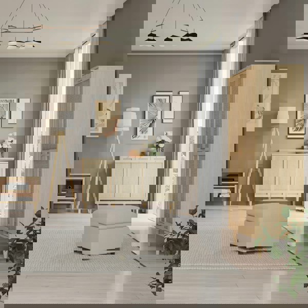 Furniture To Go Calasetta Display Cabinet in Rattan