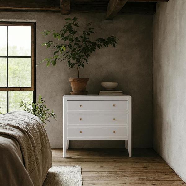 Wyld Haus Cordoba White Wood Grain 3 Drawer Chest