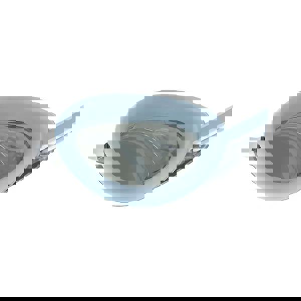 Speedo Vanquisher 3.0 Mirrored womens light blue goggles with clear lenses, comfortable gasket