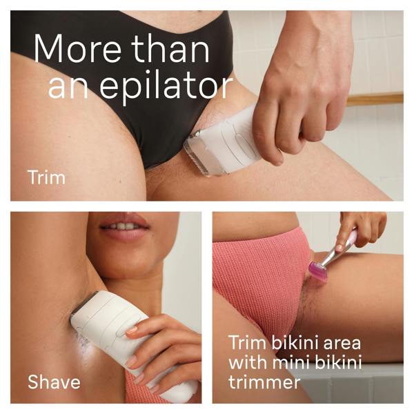 Braun Silk-épil 7,  Epilator For Easy Hair Removal, Lasting Smooth Skin, 7-241, White/Silver