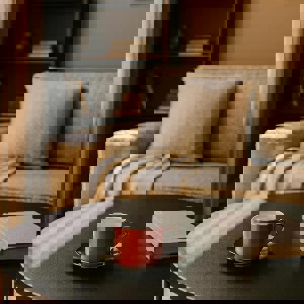 LSA Palazzo Porcelain Teacup and Saucer 250ml Orange