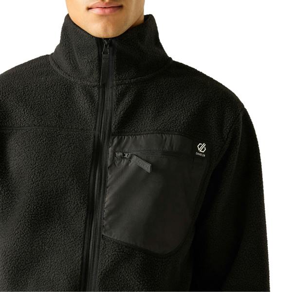 Dare 2B Mens Camber Shield Borg Fleece Jacket - Black - 