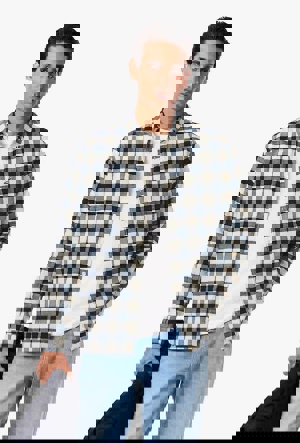 Lacoste Regular Fit Plaid Flannel Shirt