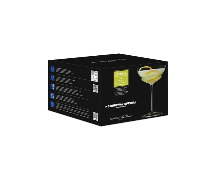 Luigi Bormioli Backdoor '20s Hemingway Special Glasses, 250ml x 4