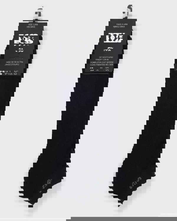 BOSS Orange Two-Pack of Ankle Length Socks in Stretch Fabric NOS - Black 001