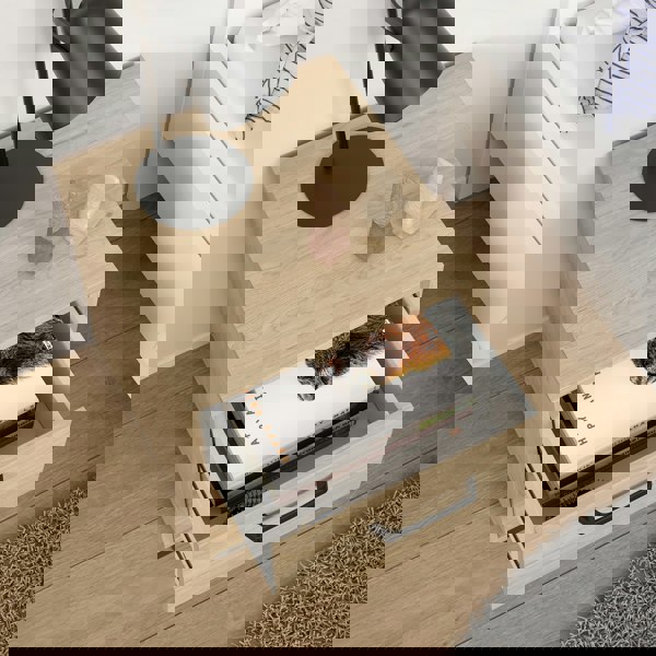 Furniture To Go Sofia Nightstand 2 Drawers Jackson Hickory