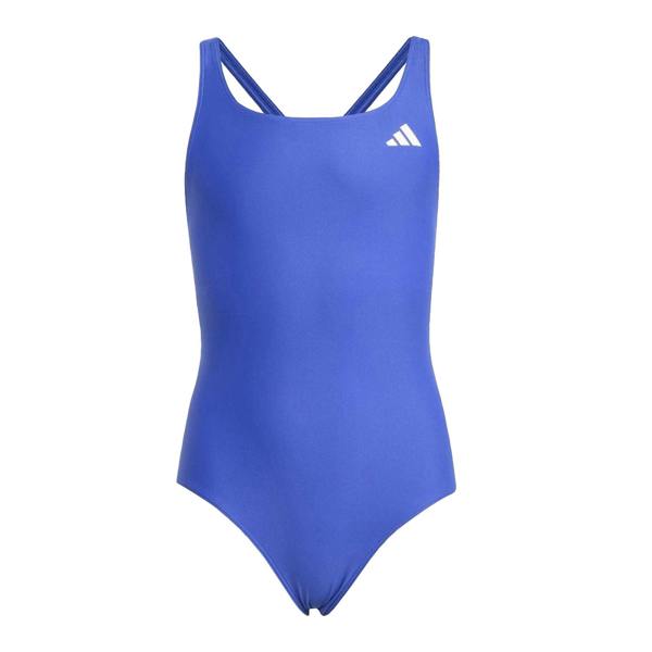 Adidas Girls Small Logo Racerback One Piece Swimsuit - Lucid Blue - 