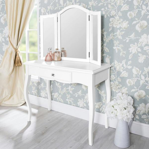 Statement Furniture Romance 3-Way Dressing Table Mirror. Large Tabletop Mirror