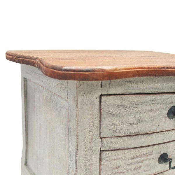 Berkfield Bedside Cabinet Solid Reclaimed Wood 48x35x64 cm
