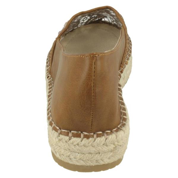 Savannah Ladies Savannah Slip On Espadrille Casual Pumps
