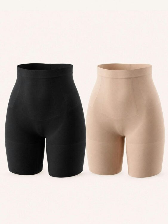 Perky Pear 360Sculpt™- Sculpting Shorts-Double pack-Black & Beige