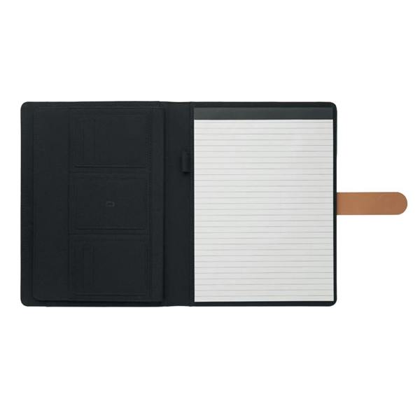 MidOcean Faux RPET A4 Conference Folder - Black - 