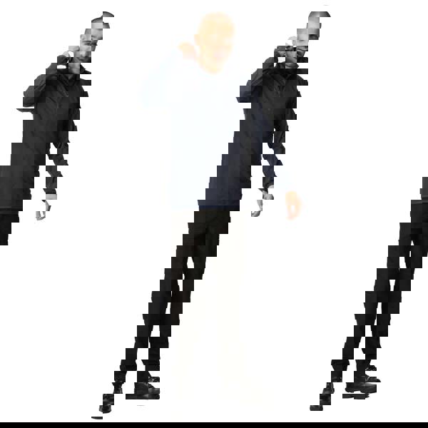 Regatta Professional Mens Half Zip Fleece Top - Navy/Seal Grey - 