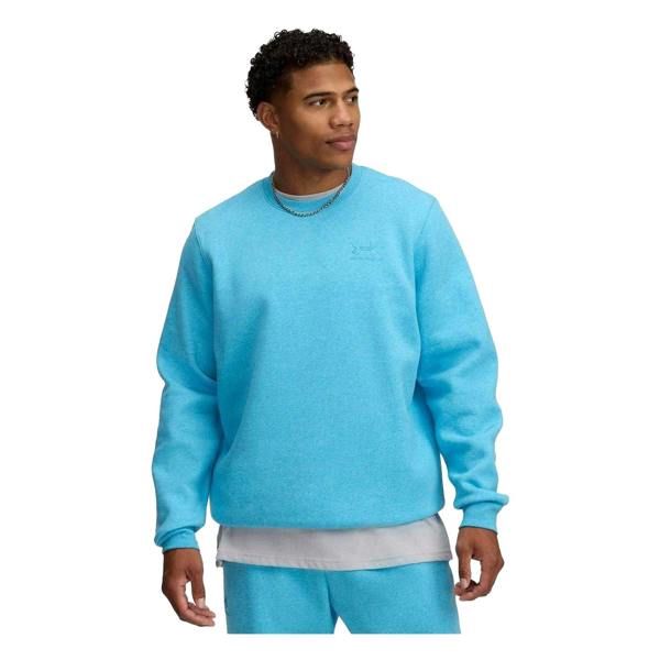 Under Armour Mens Icon Crew Neck Sweatshirt - Blue - 