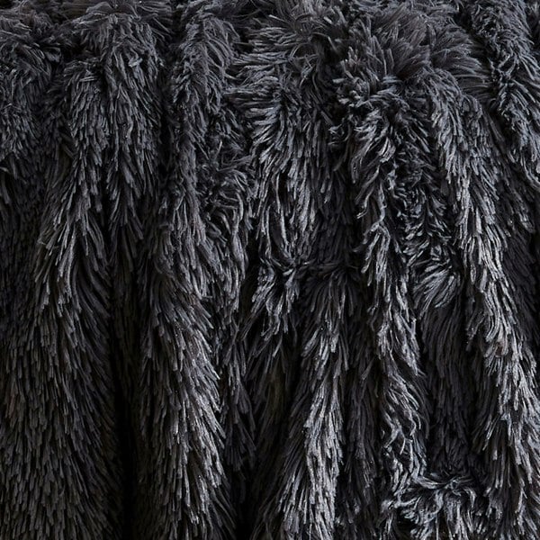 Catherine Lansfield Cuddly 150x200cm Throw Charcoal