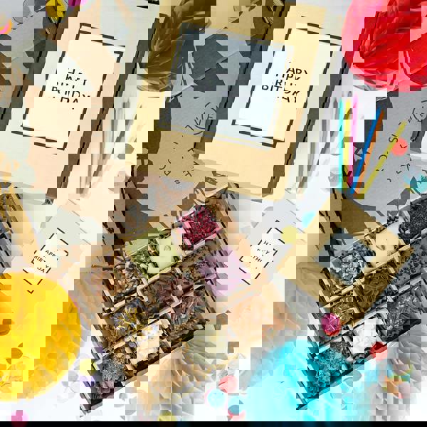 Birthday Artisan Brownie & Blondie Collection | Box of 9 | Perfect Birthday Gift