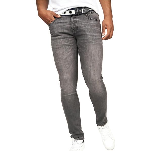 Crosshatch Mens Barbeck Slim Jeans - Washed Grey - 