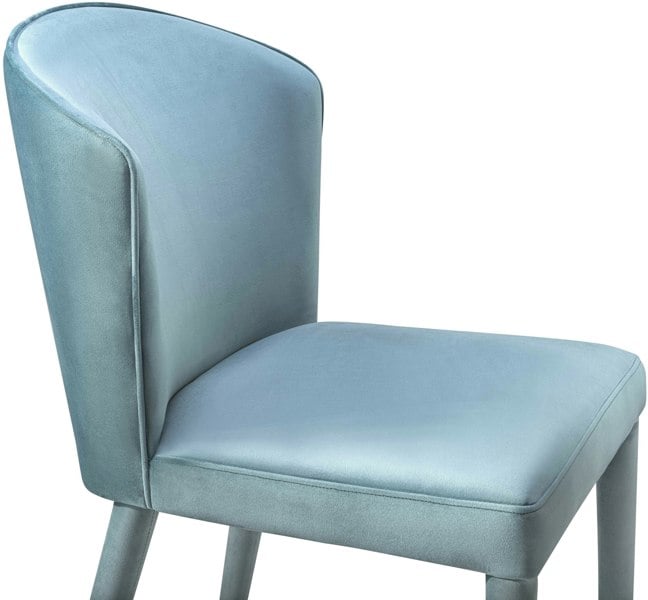 Furniture Edit Metropolitan Sea Blue Velvet Chair