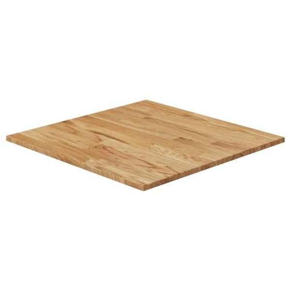 Berkfield Square Table Top Light Brown 70x70x1.5cm Treated Solid Wood Oak