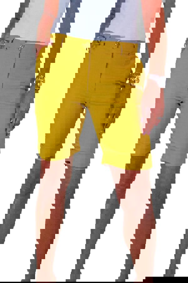 Paulo Due Women's Stretch Cuffed Bermuda Shorts