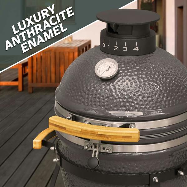 Dellonda DG158 Kamado Grills Action shot - high - quality - finish