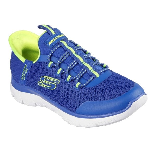 Skechers Boys Summit High Range Trainers - Blue/Lime