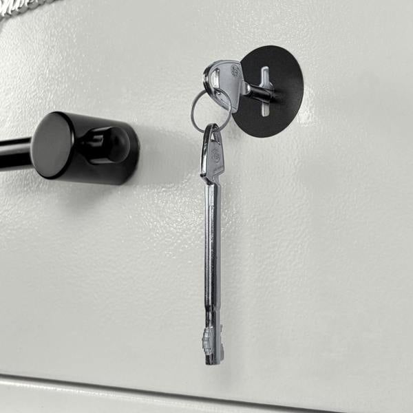 Phoenix Safe Phoenix Fortress SS1452K Security Safe in Scratch-resistant White Paint with Double-Bitted Key Lock