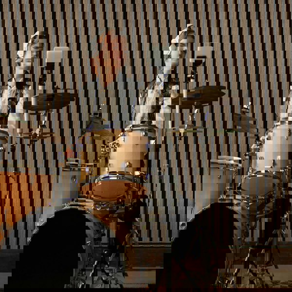 Monstershop Acoustic Slat Wall Panels x 2 - Dark Walnut