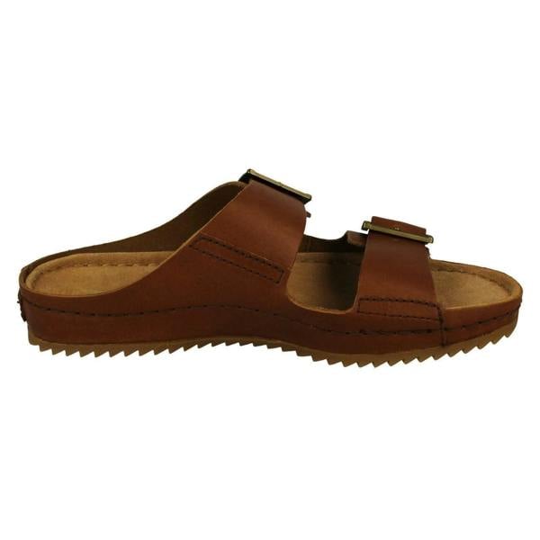 Clarks Ladies Clarks Adjustable Dual Strap Mule Sandals Brookleigh Sun