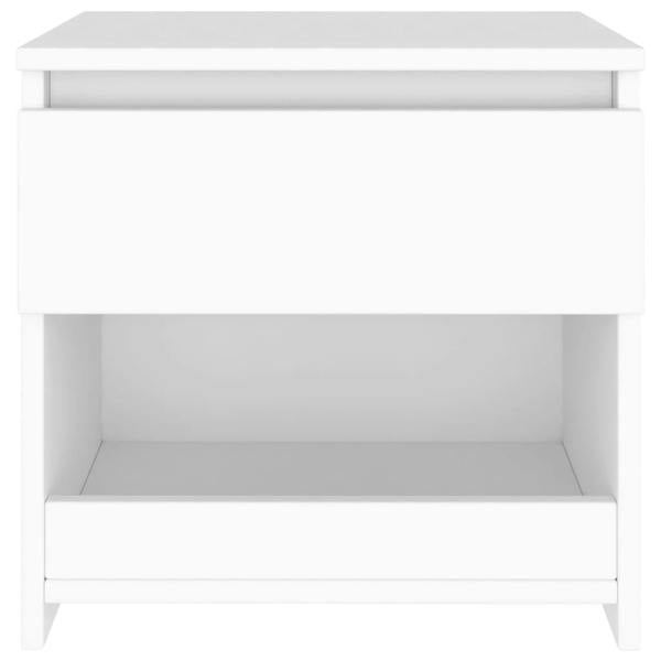 Berkfield Bedside Cabinets 2 pcs White 40x30x39 cm Engineered Wood
